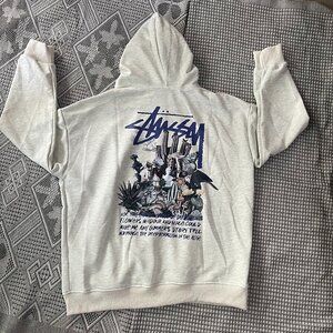 Stussy Psychedelic Hoodie In Gray Size S
